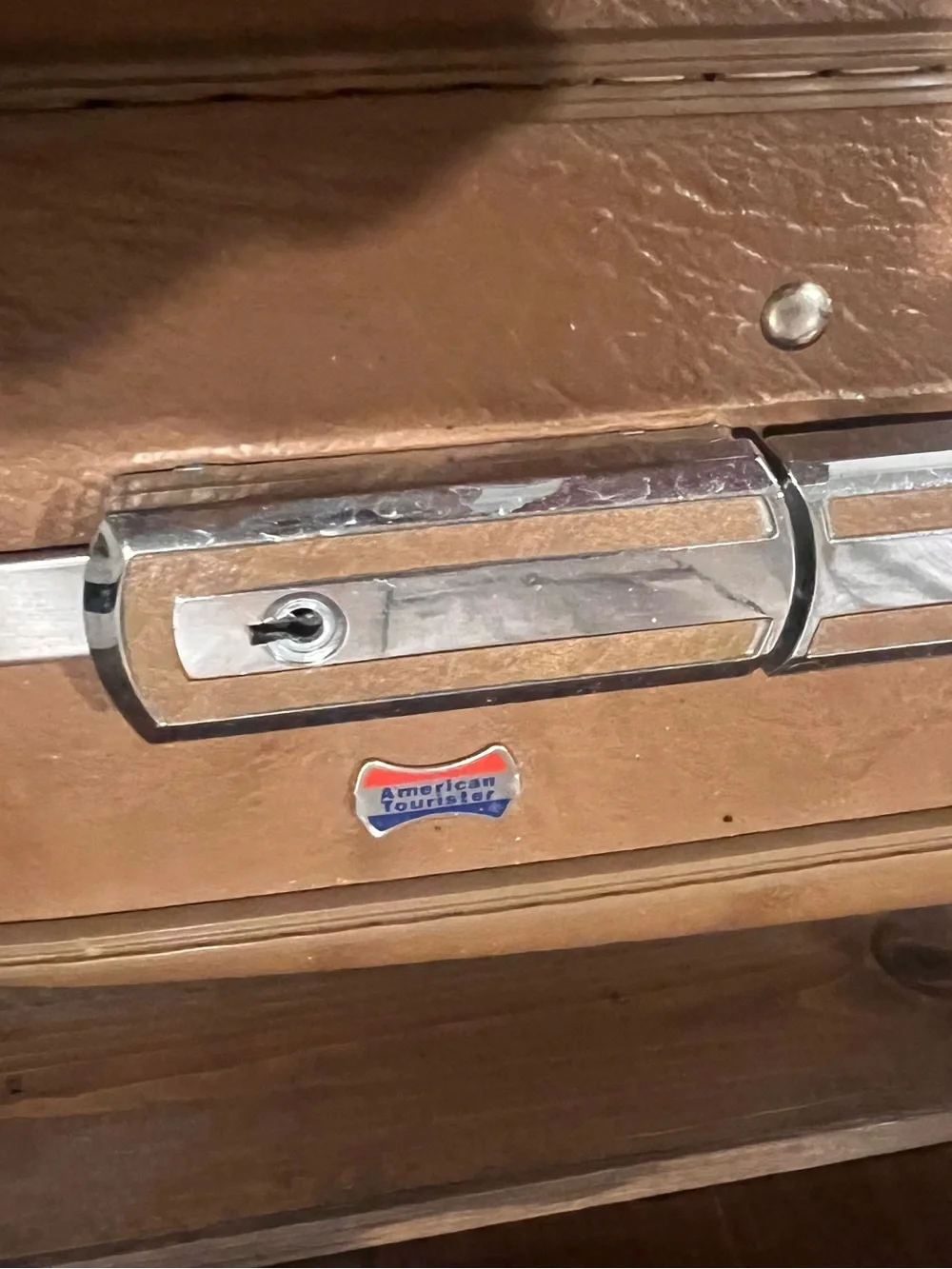 Vintage American Tourister hard shell suitcase luggage